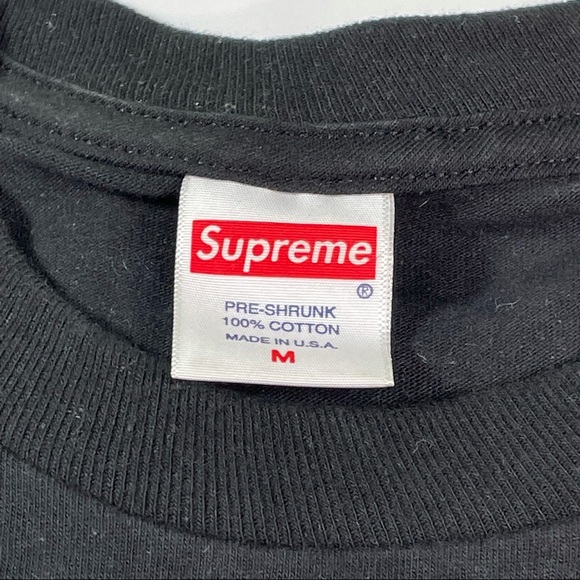 Supreme Black Medium Size Bite Me Tee Shirt T-Shirt - Picture 4 of 5